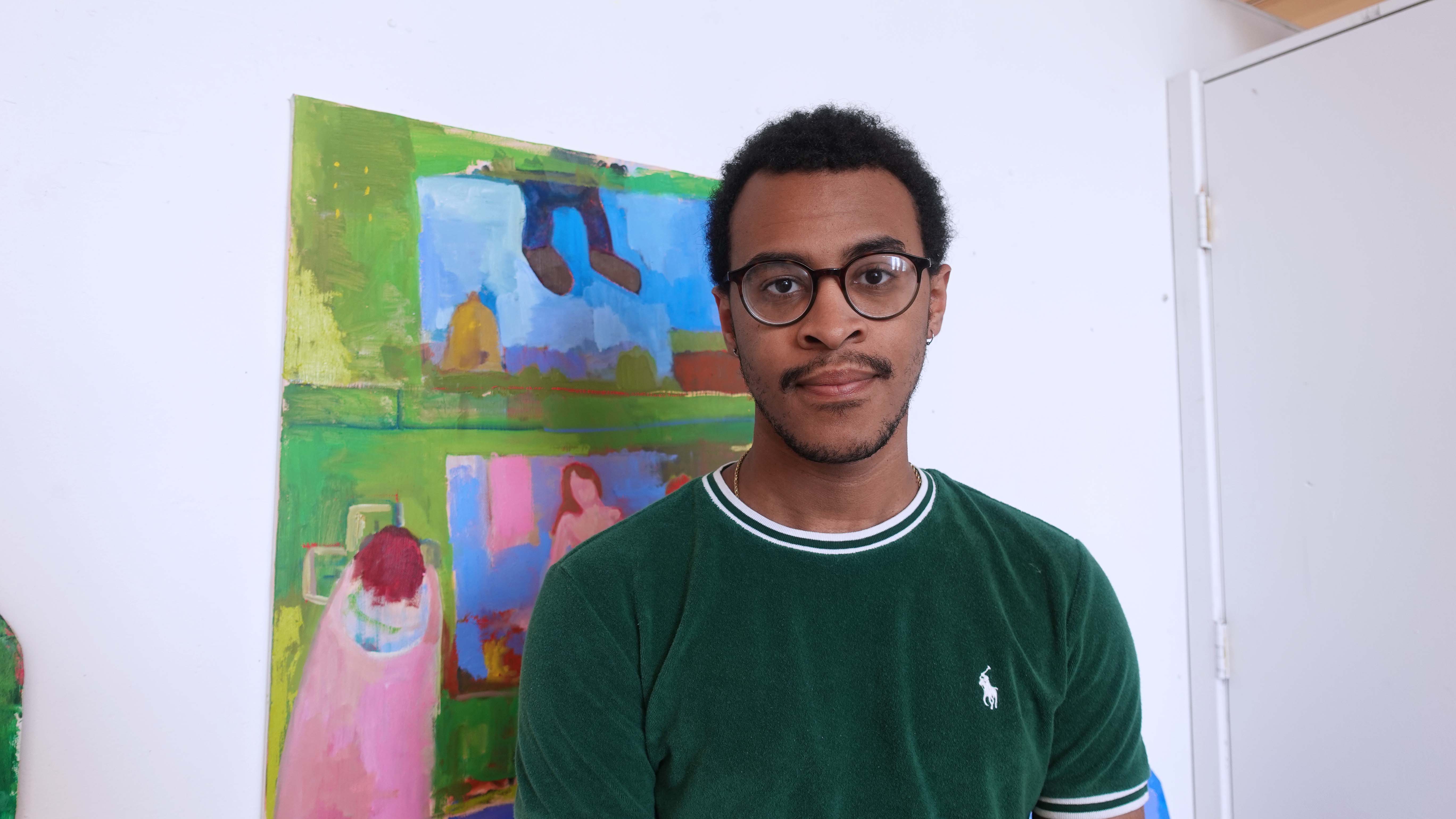 Portrait of Jason Correia in his studio