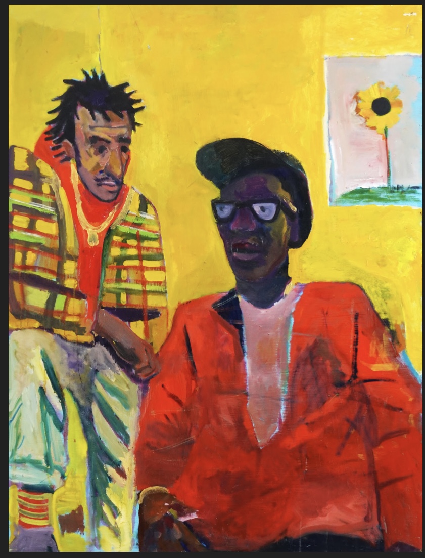 Untitled two-figure painting by Jason Correia